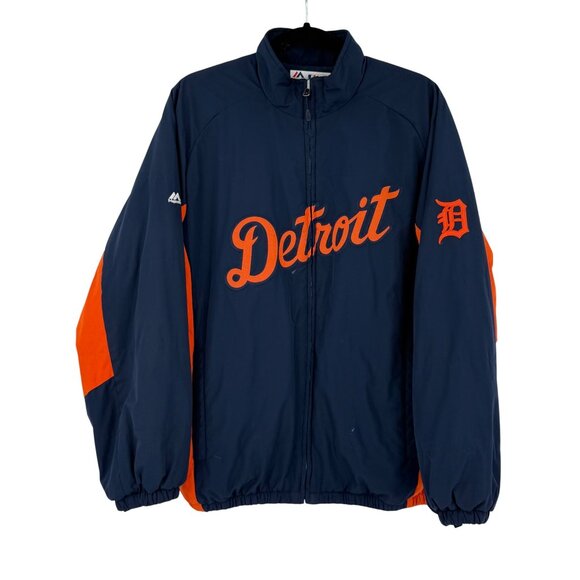 Majestic Other - Vintage Y2K Majestic Detroit Tigers MLB Fleece Jacket • Streetwear Collectible L